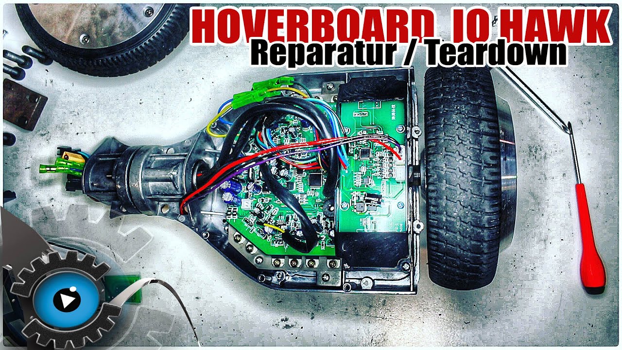 Hoverboard / Monorover R2 / IO HAWK Gehäuse Rahmen Akku Wechseln Reparatur [Deutsch] Repair Teardown