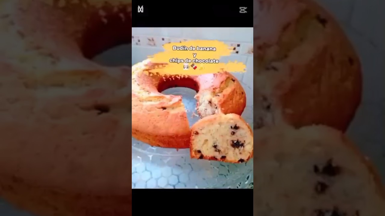 la mejor receta de budín de banana y chips de chocolate 👩🏻‍🍳🍌❤️#receta #budín #viral #pasteleria