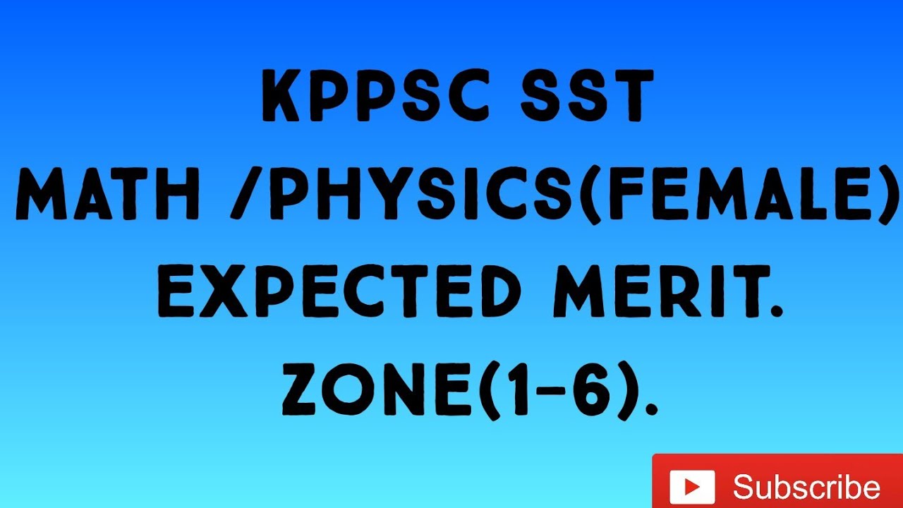 SST Math Physics(Female) Expected Merit. 