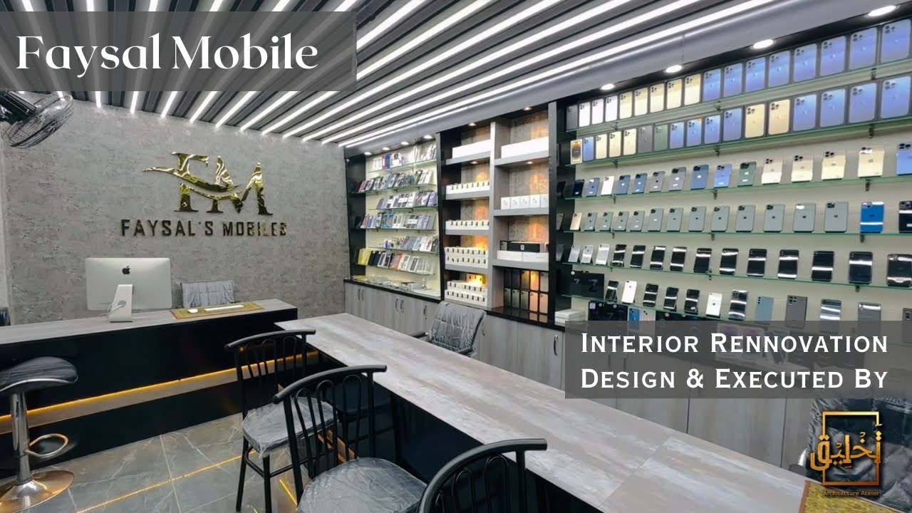 Faysal Mobile | Latest Mobile Shop Interior Design Trends 2023 by Takhleeq | Mall Plaza | iPhone