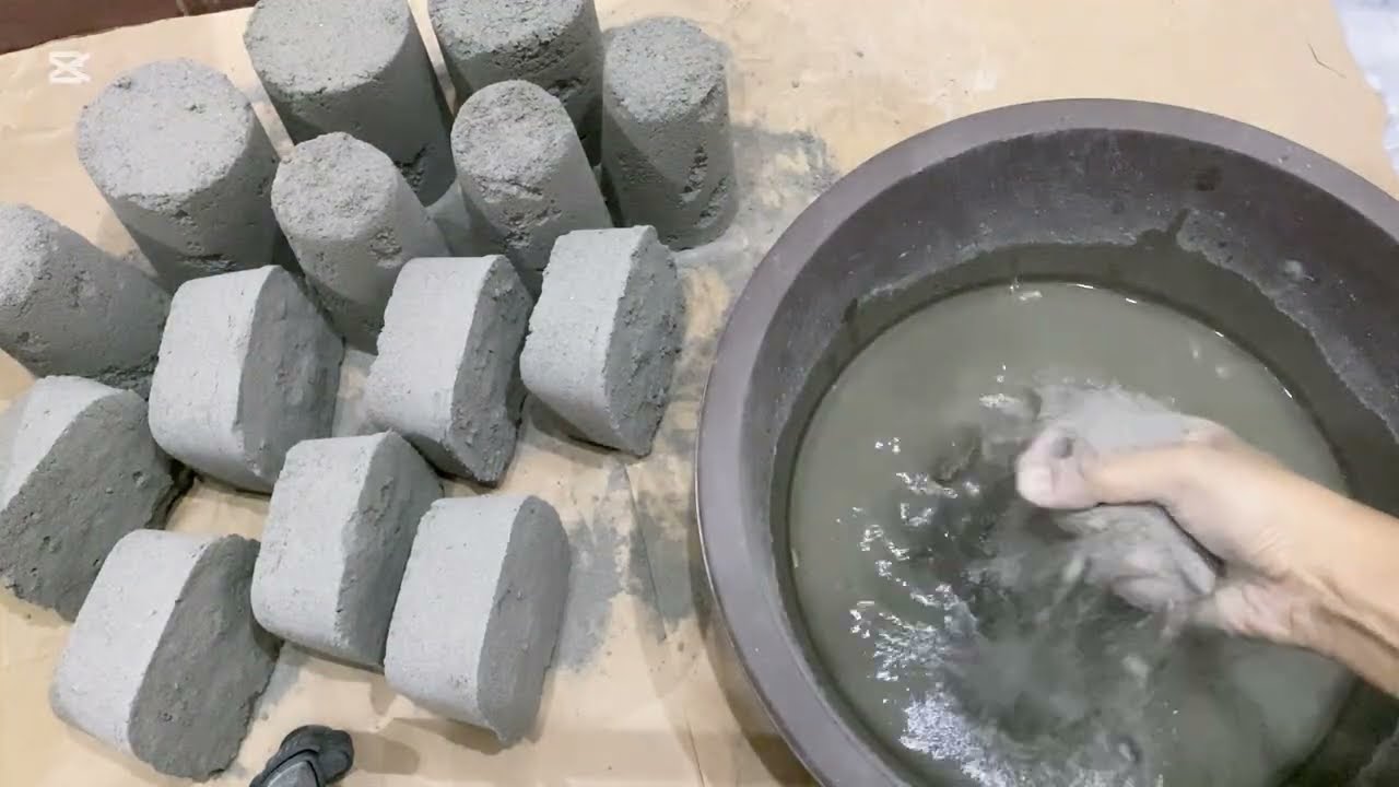 “Super Dusty Cement🩶Dry + Water Crumbling Sounds ASMR”💧 @crystalcrushASMR-s2l 