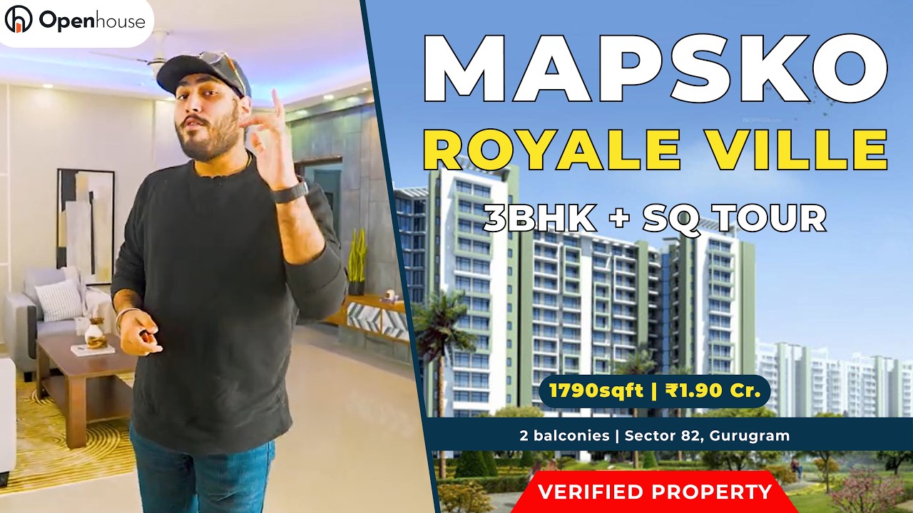 Mapsko Royale Ville 1790 Sqft | 3BHK + Servant Room Tour | Sector 82 Gurgaon