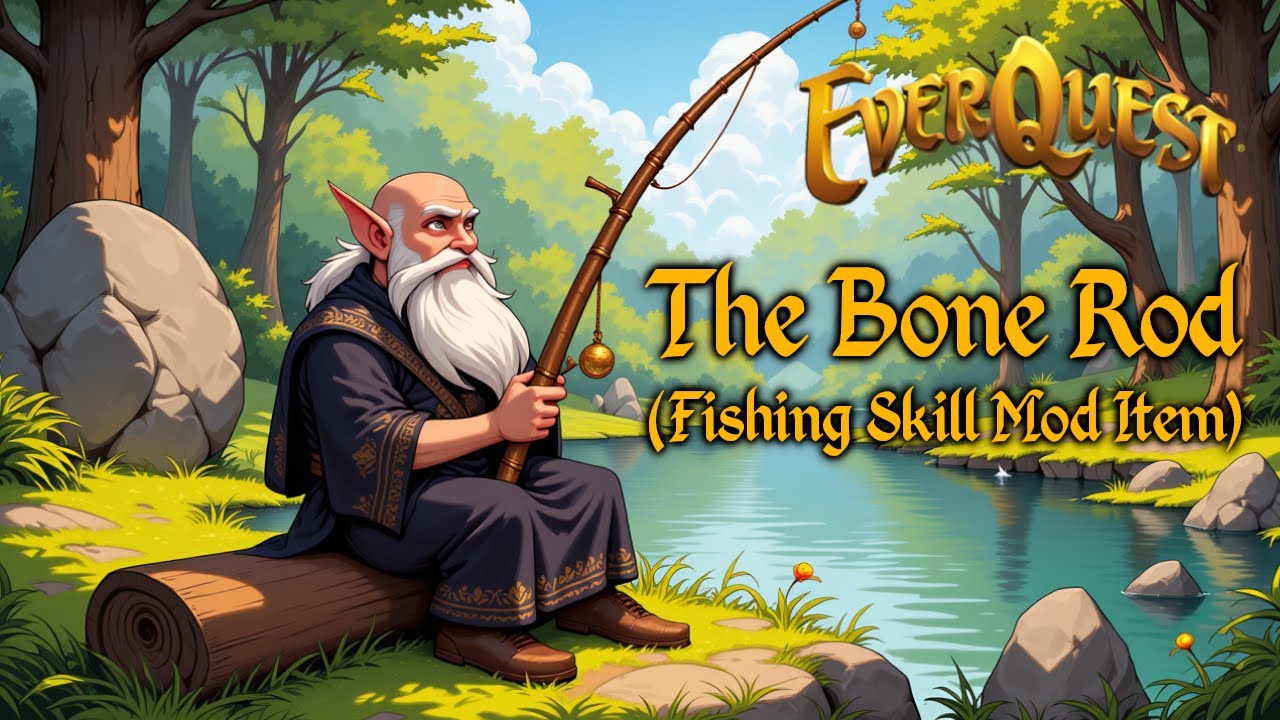 Everquest: The Bone Rod (Fishing Skill Mod Item)