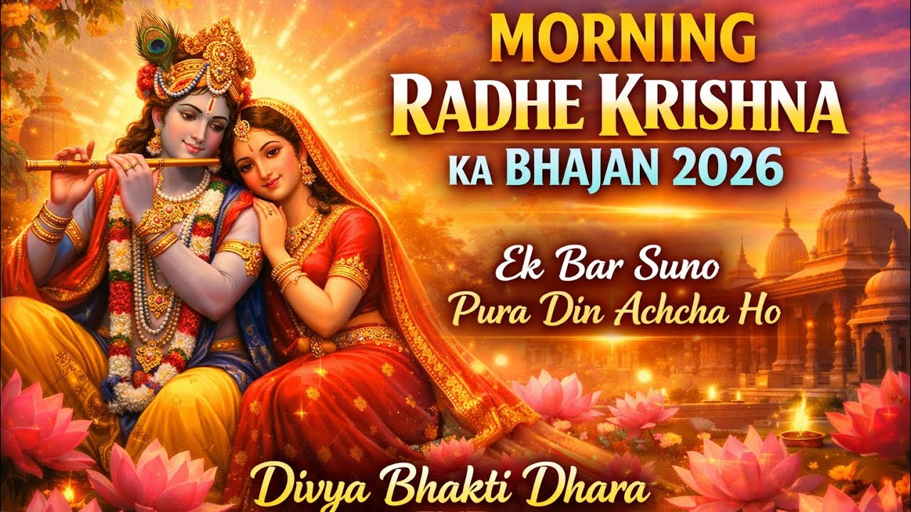 Morning Radhe Krishna Bhajan 2026 | Positive Energy Bhajan | Divya Bhakti Dhara