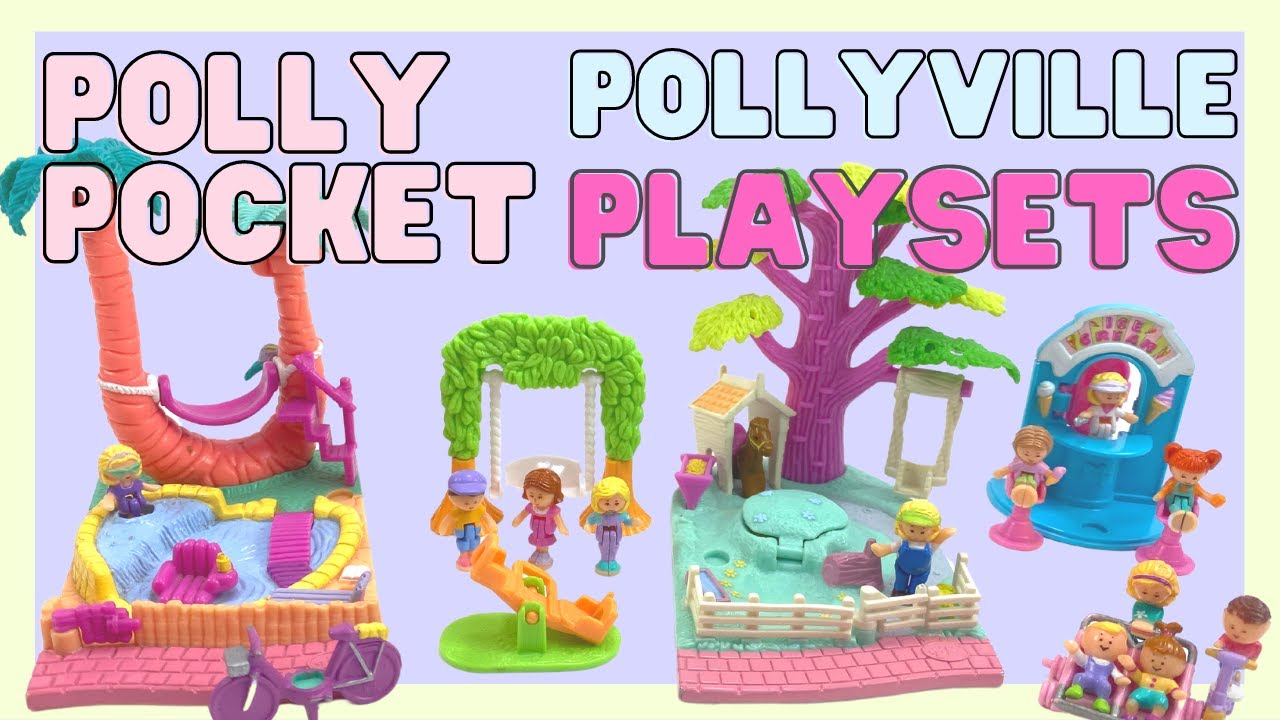 POLLYVILLE PLAYSETS | Vintage Polly Pocket Collection