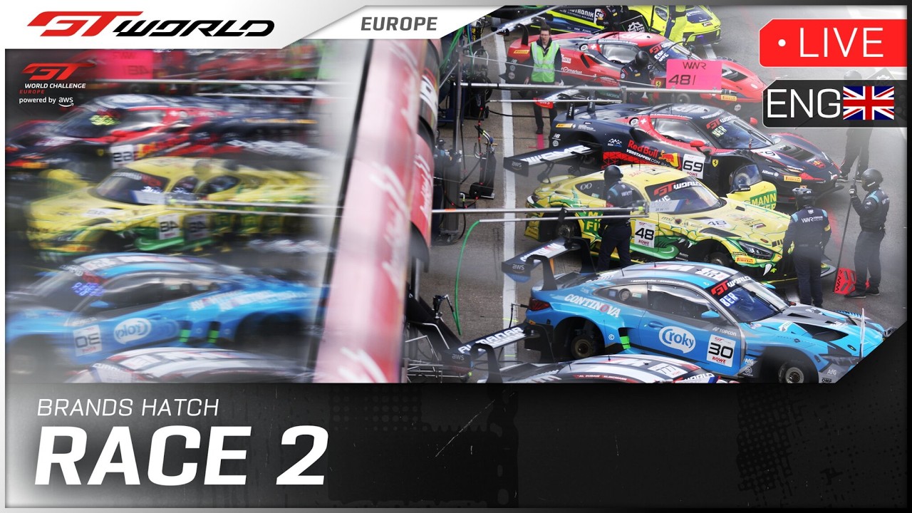 LIVE | Race 2 | Brands Hatch | GT World Challenge powered by AWS 2026 (English)