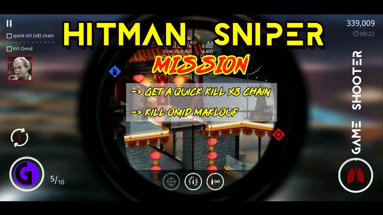Hitman Sniper - Get a quick kill x8 chain