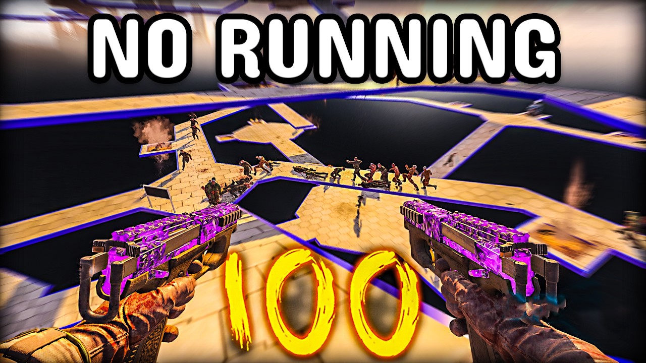 Can I Beat the HARDEST CoD Zombies Map WITHOUT RUNNING?