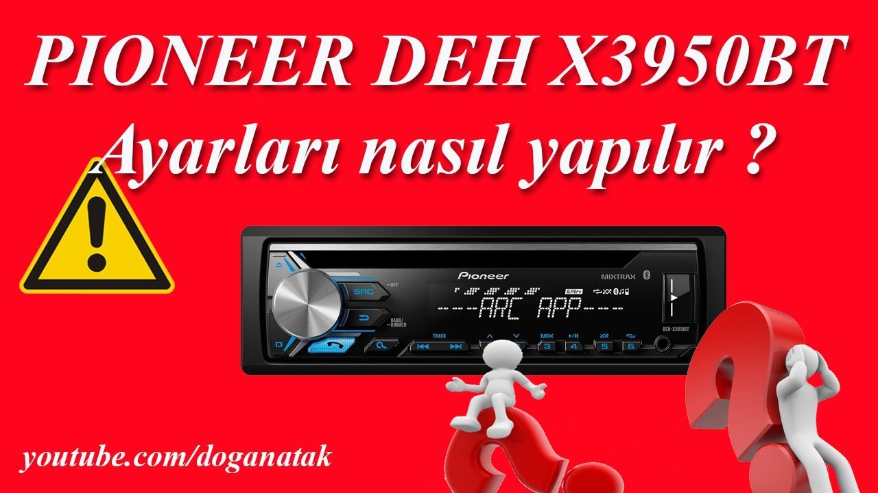 Pioneer DEH-X3950BT  Teyp ve Preout Ayarı Nasıl Yapılır ?