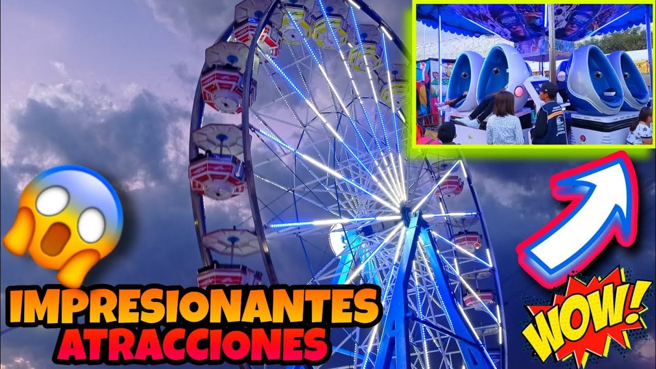 FERIA DE PUEBLA 2024 🎢 QUE BUENAS ATRACCIONES NOS ENCONTRAMOS 🤯 🎢🎡 #juegosmecanicos #feria #puebla
