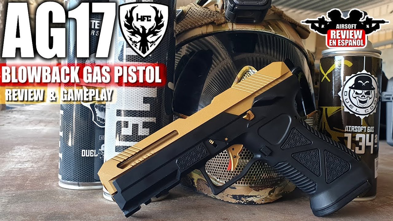 A gun of the future - AG17 HFC Blowback Gas Pistol | Airsoft Review en Español