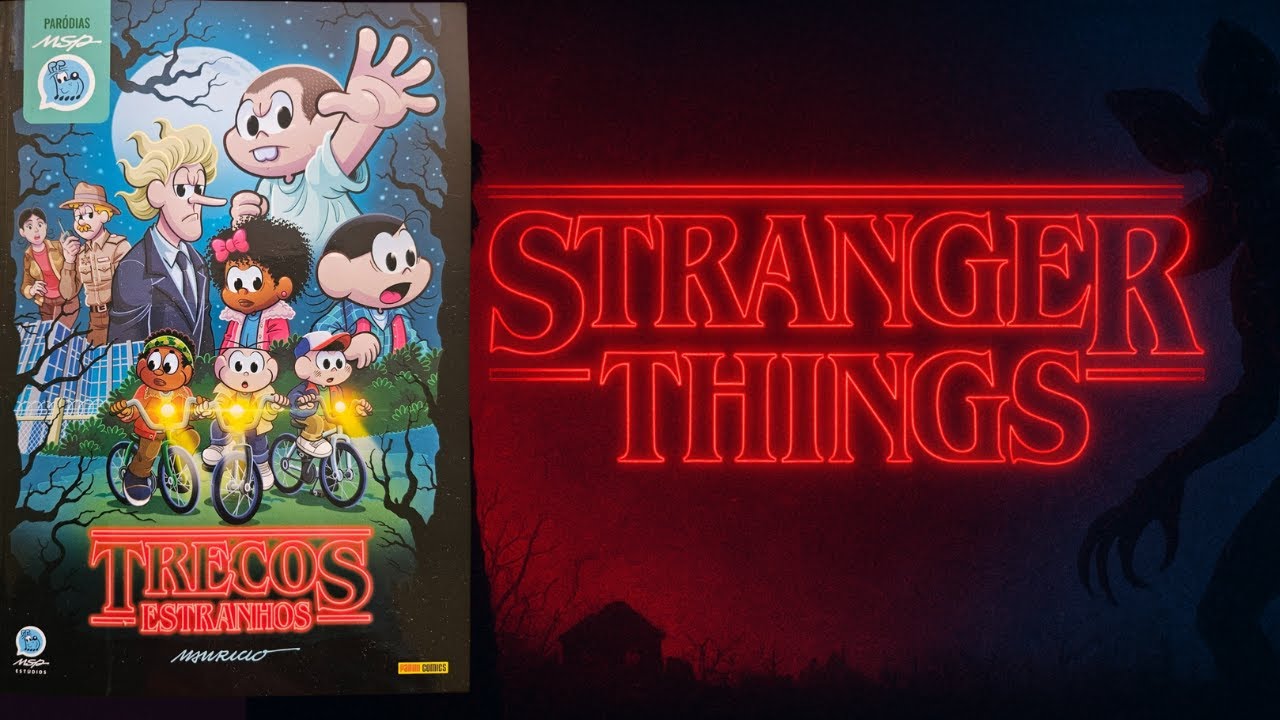 Stranger Things Turma da Monica Trecos Estranhos Paródia