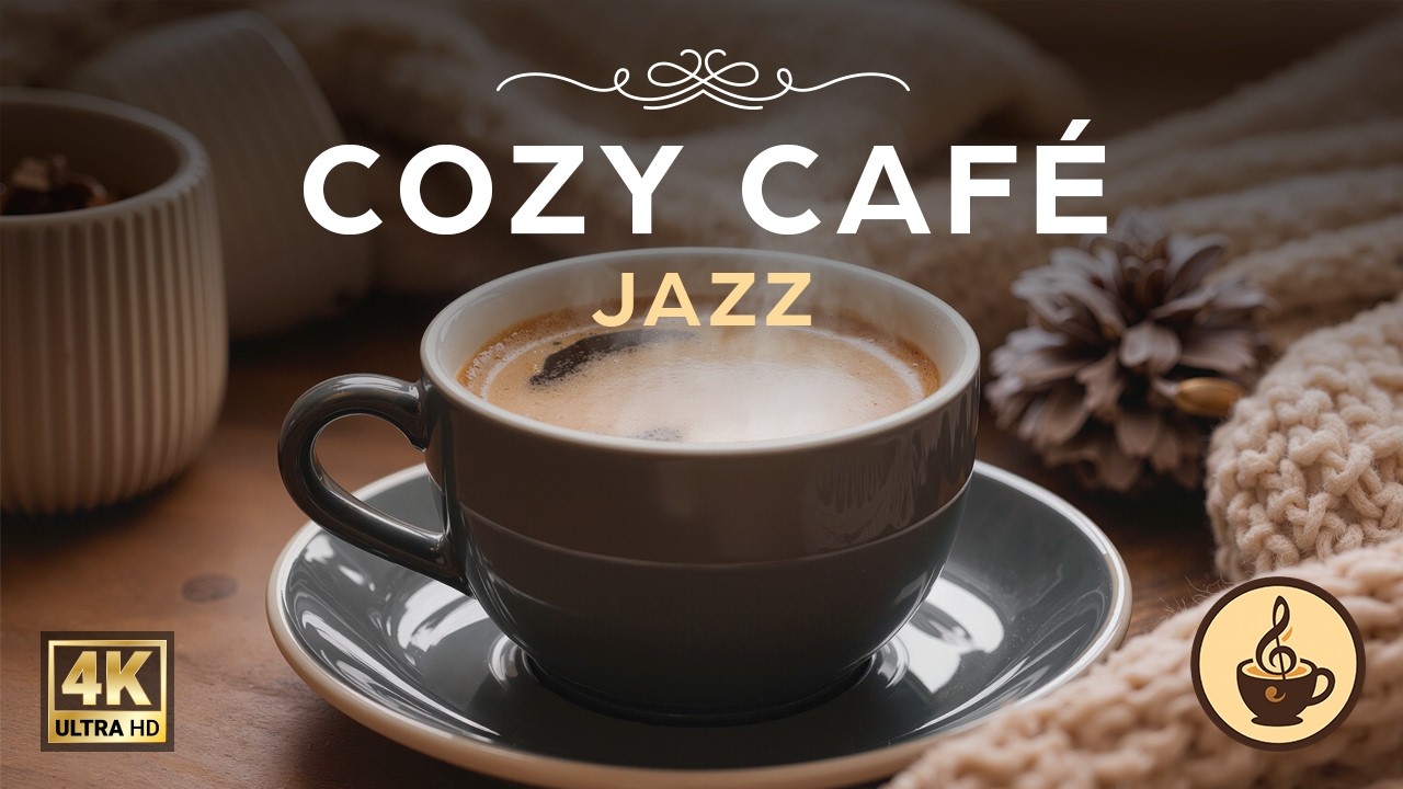 Cozy Café Jazz Piano ☕ Warm Background Music for Relaxing, Studying & Focus