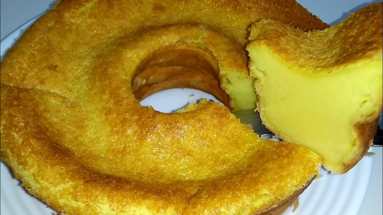 O melhor bolo de milho verde super cremoso de (espiga) no liquidificador. Delicioso, não sobra nada!