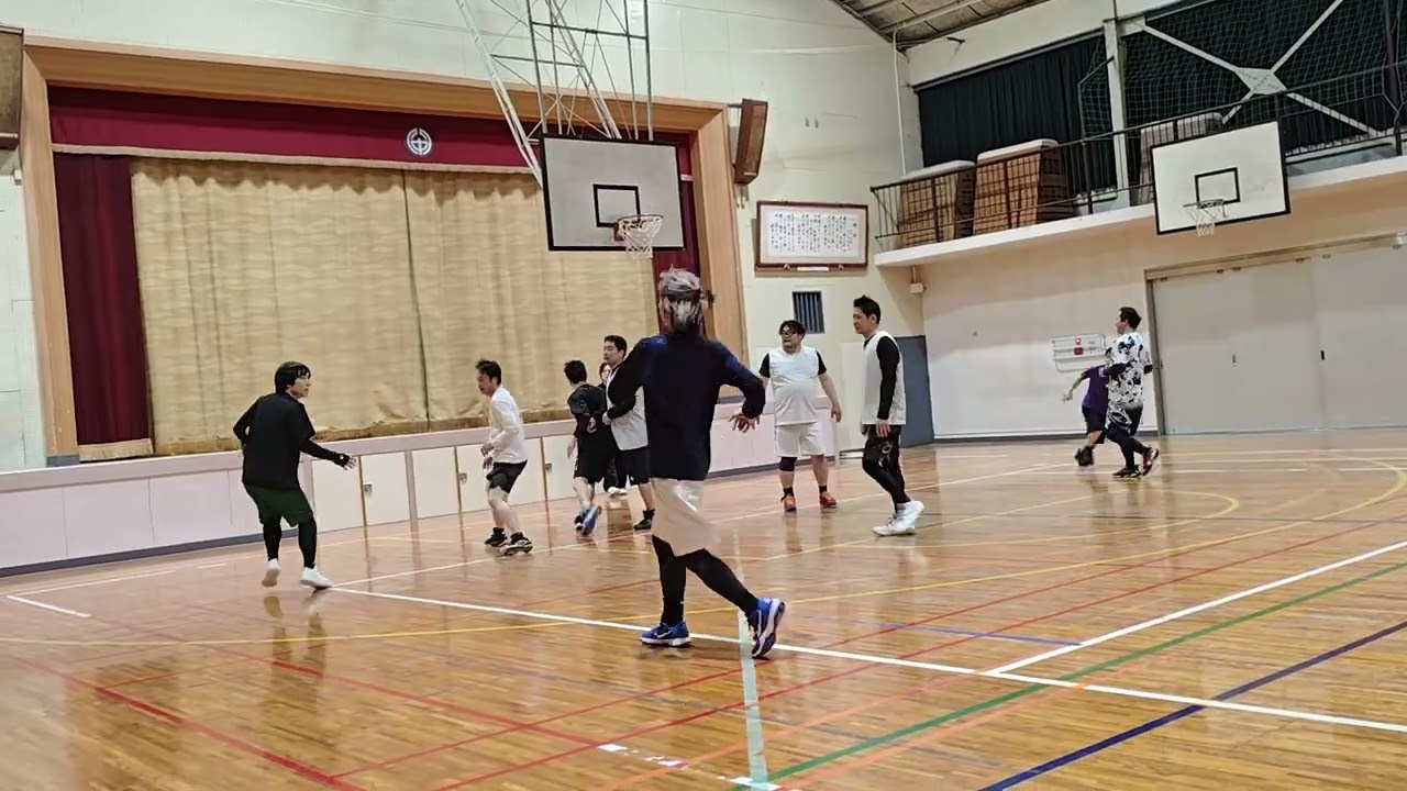 日曜ヤング対シニア2試合目4クォーター