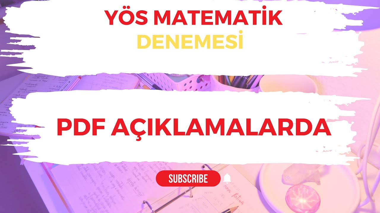 YÖS MATEMATİK | YÖS SINAVI | MATEMATİK DENEME ÇÖZÜMLERİ  | TR YÖS-2 | YÖS | (2024)
