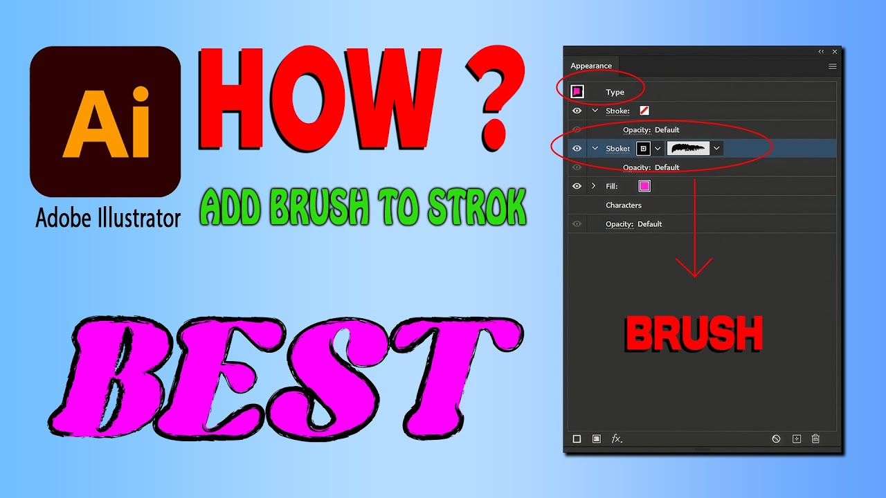 Adobe illustrator 2026 Trick-How do you brush strokes on text?