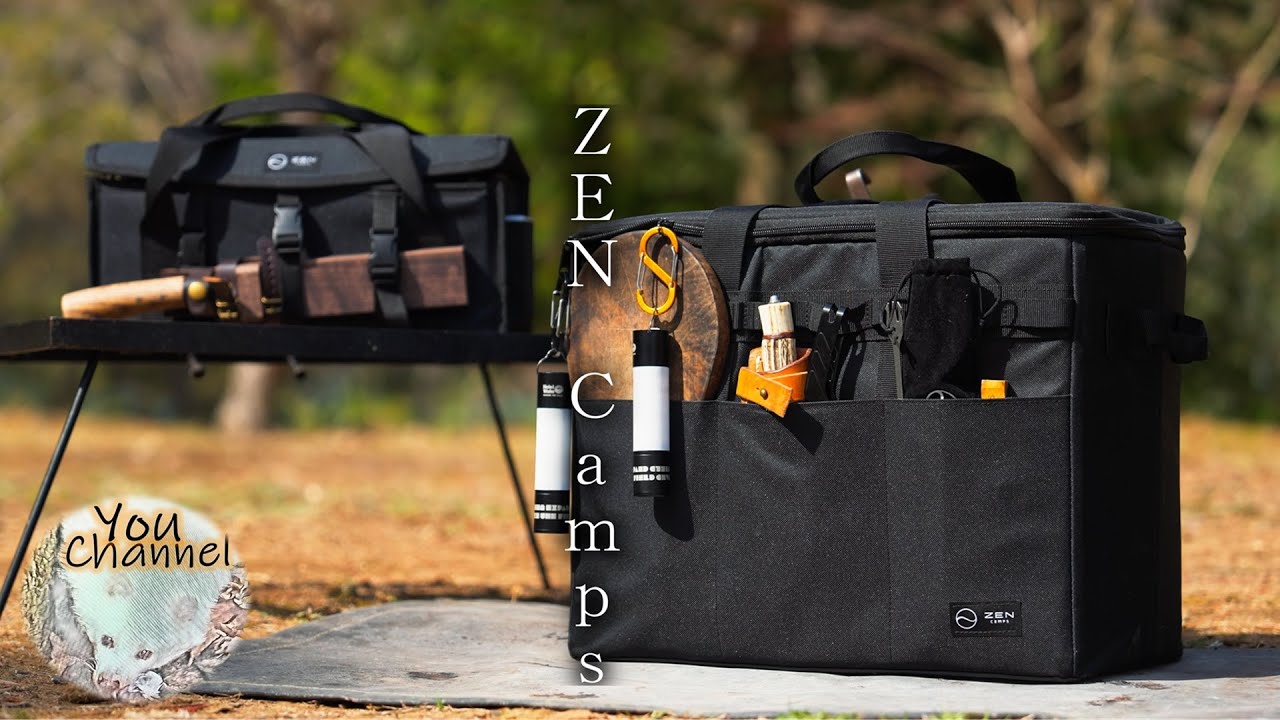 【ZEN Camps】折り畳み式ソフトコンテナの紹介（キャンプでの調理器具や食器の収納におすすめのギア）