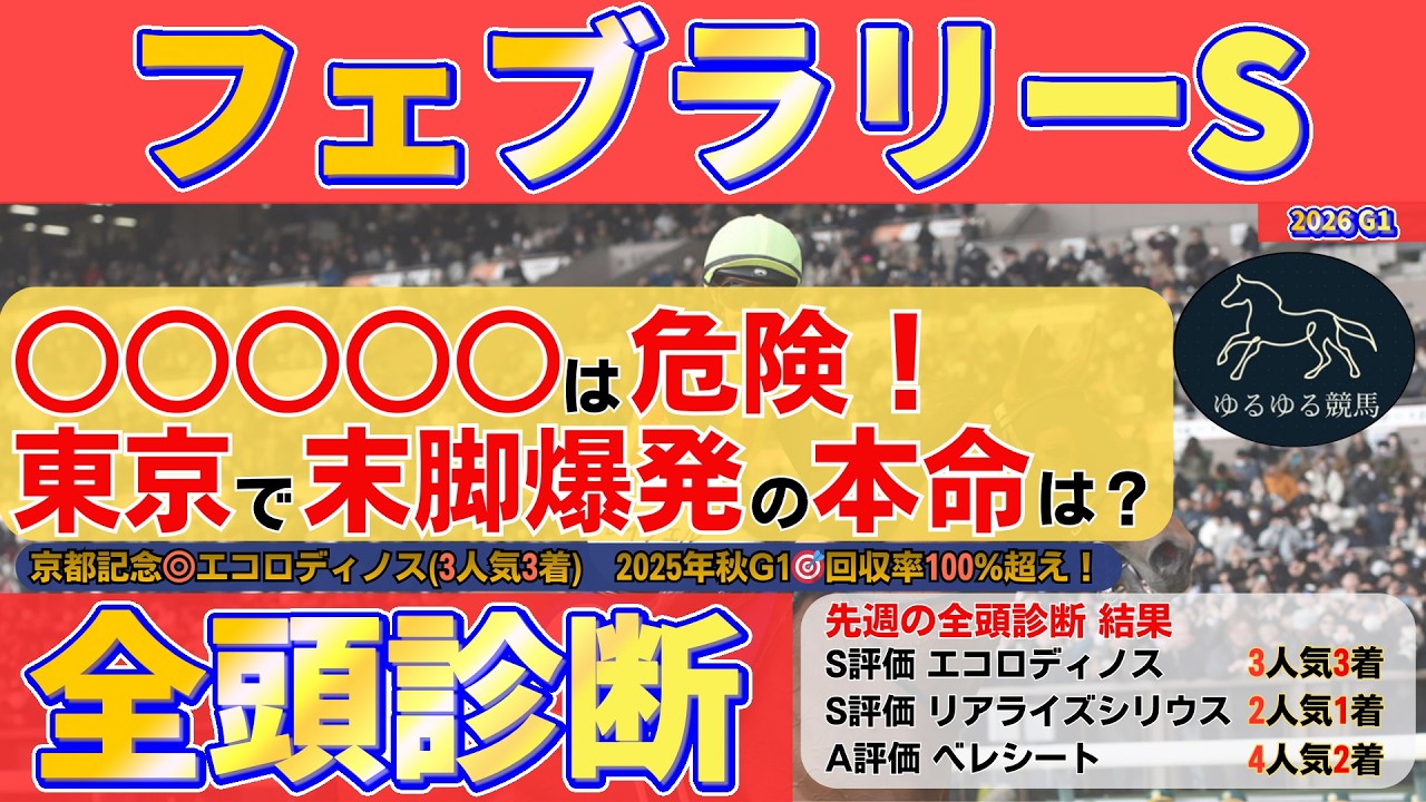 【フェブラリーステークス2026 全頭診断】東京ダート1600mで○○○○○は危険！直線勝負で浮上する本命候補を公開！