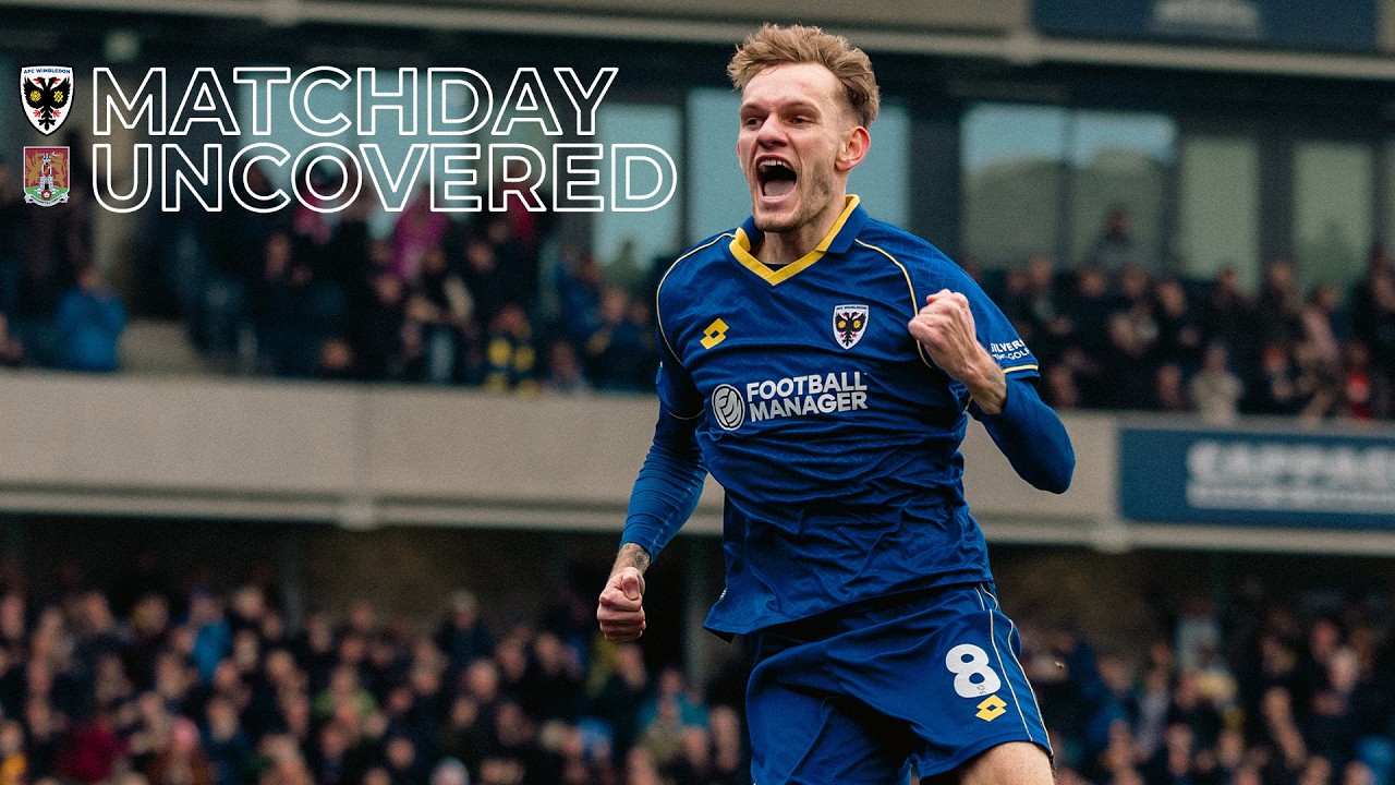 PITCHSIDE ANGLES 🎥 | Wimbledon 1-0 Northampton | Matchday Uncovered 🟡🔵