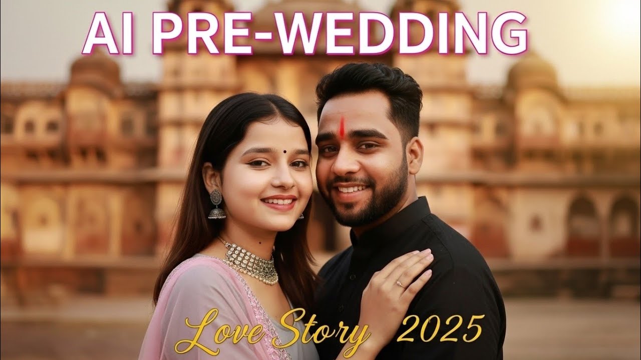 AI Pre-Wedding Video Shoot 2025 | Cinematic Couple Love Story | Best Pre Wedding Ideas