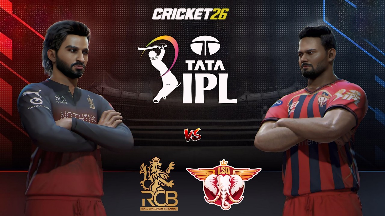 🔴 Royal Challengers Bengaluru vs Lucknow Super Giants T20 Match IPL 2026 | Cricket26 Live - SR Gamer