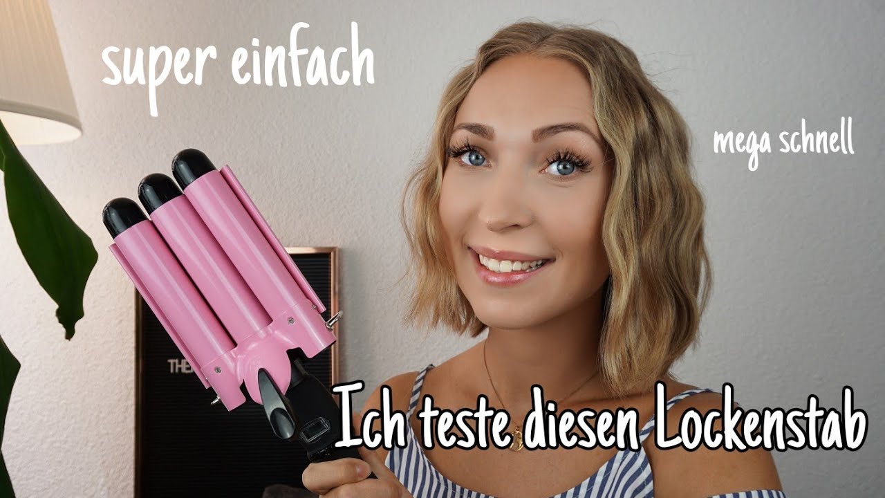 Ich teste den 3-Barrel Haar Lockenstab