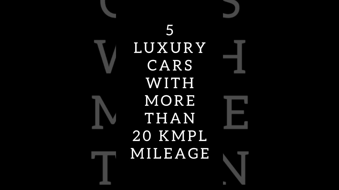 5 luxury cars with more than 20 kmpl mileage #shorts