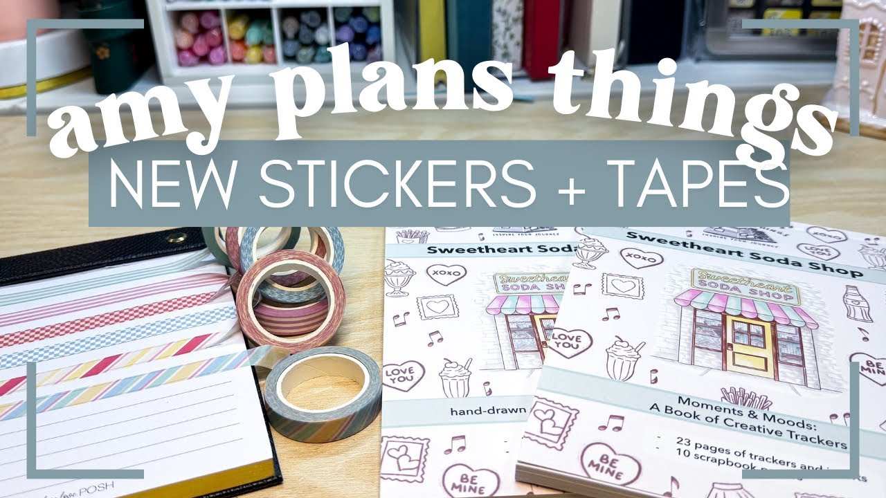 Introducing Sweetheart Soda Shop - February Stickers and Monthly Trackers from Amy Plans Things!