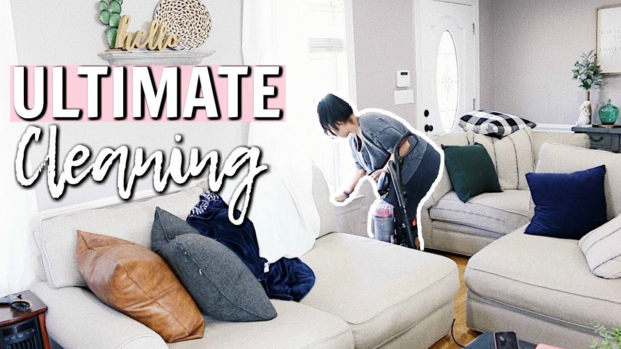 ULTIMATE SPRING CLEAN WITH ME 2018 | EXTREME DEEP CLEANING MOTIVATION - LIVING ROOM | Page Danielle