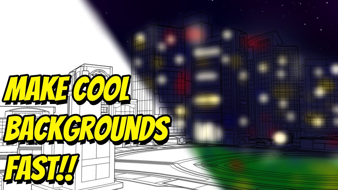 Make Backgrounds For Your Webtoon Fast!!