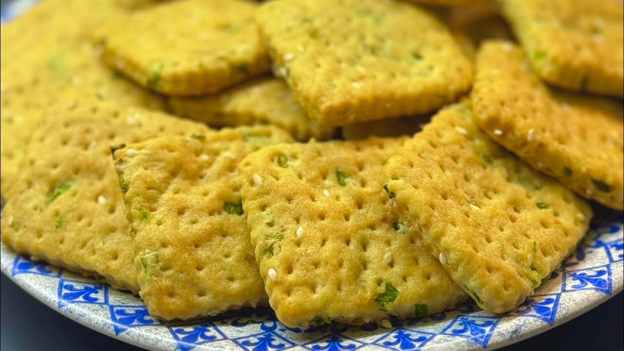 بسكويت مالح سهل سريع أحسن من الجاهز حضريه في البيت🔥🔥🔥