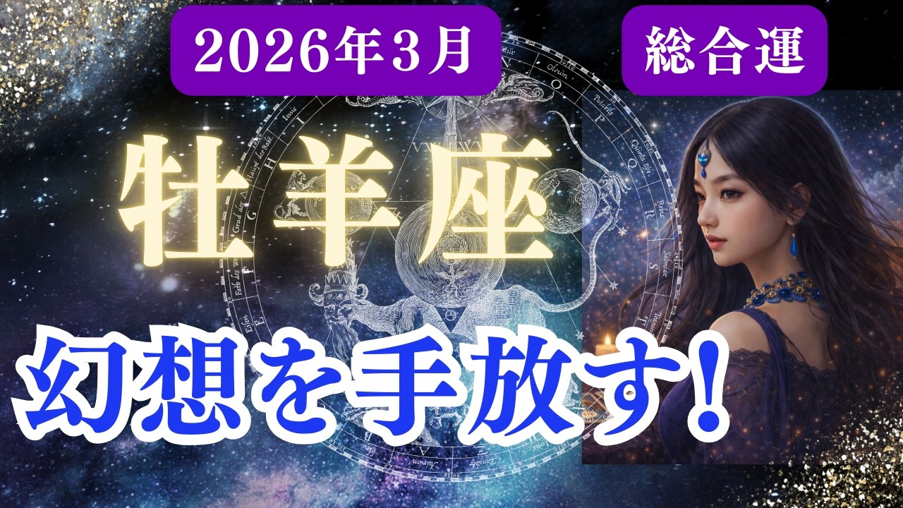 【総合運】♈牡羊座♈️2026年3月おひつじ座の運勢✨最高のギフト❗️夜明けのような大解放✨人生がひっくり返る前触れ…気付いた人だけ次元上昇【星座×タロット】