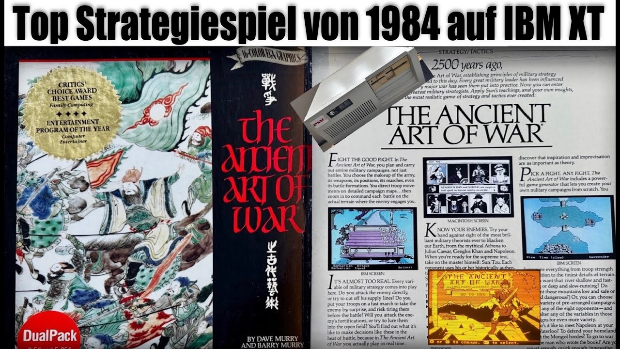 (RP) The Ancient Art of War ⚔️ TOP Strategie aus 1984 auf dem IBM XT mit Bernstein Monitor 📺 (7)