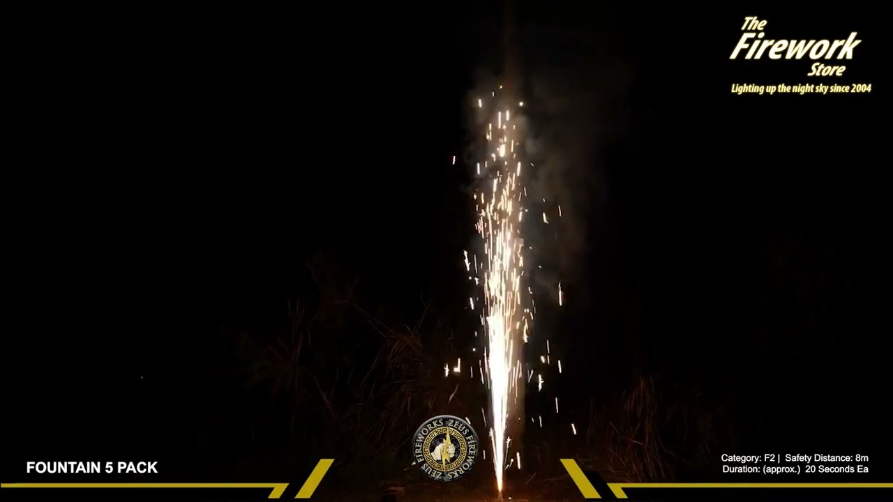 Fountain 5 pack from Zeus Fireworks