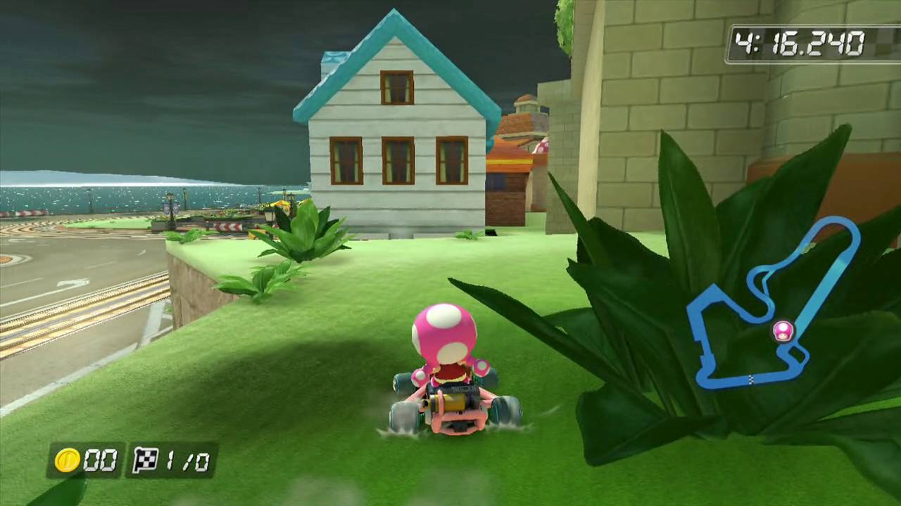 Mario Kart 8 - Exploring toad harbor