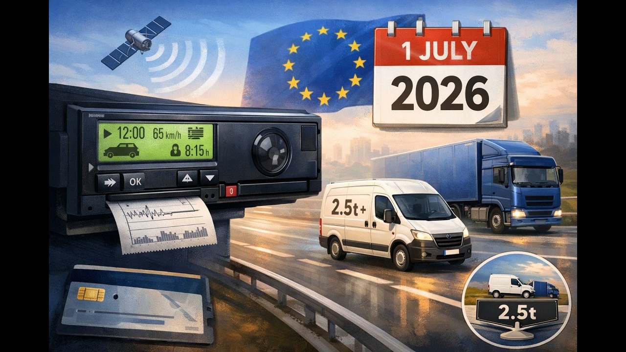 Tachografai nuo 2,5 t nuo 2026 m. liepos 1 d. – mano atvira nuomonė 🚛