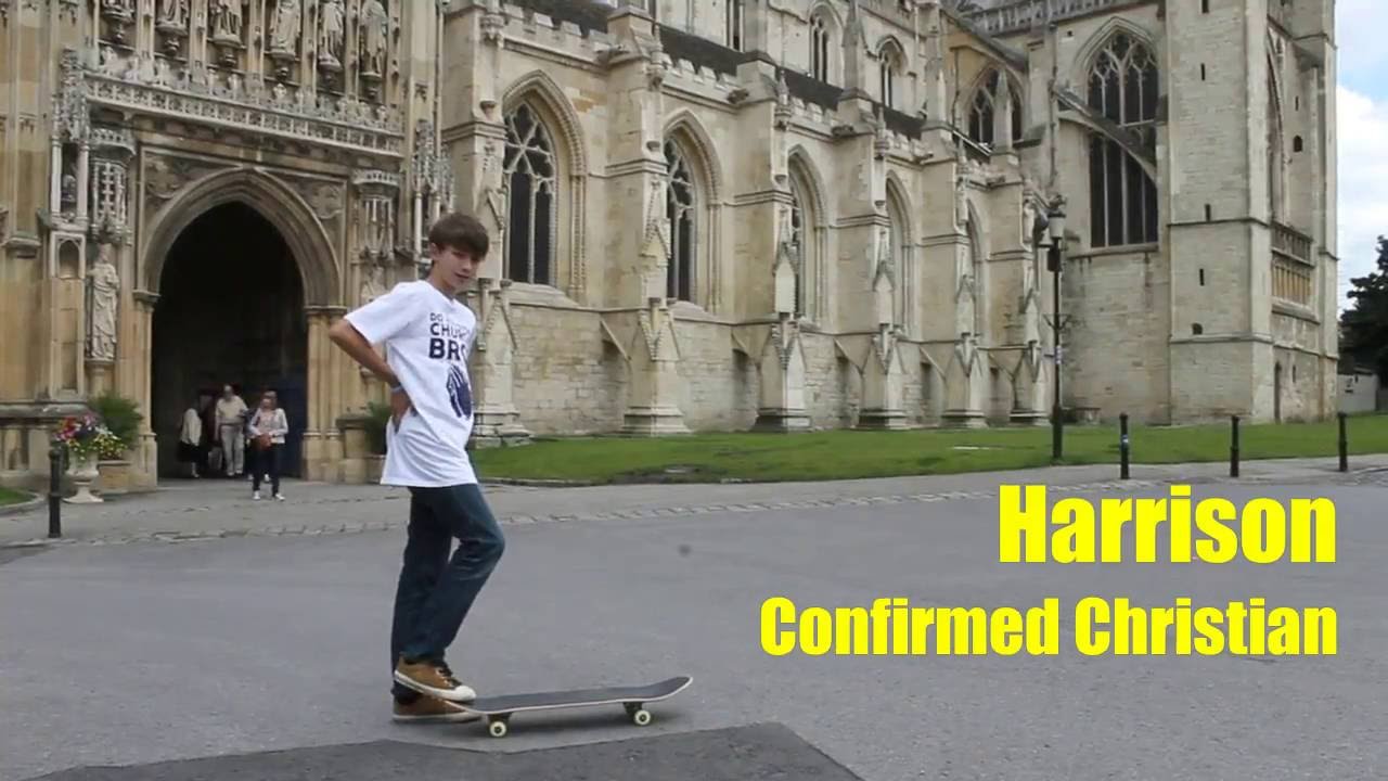 Harrison, skater and confirmed Christian