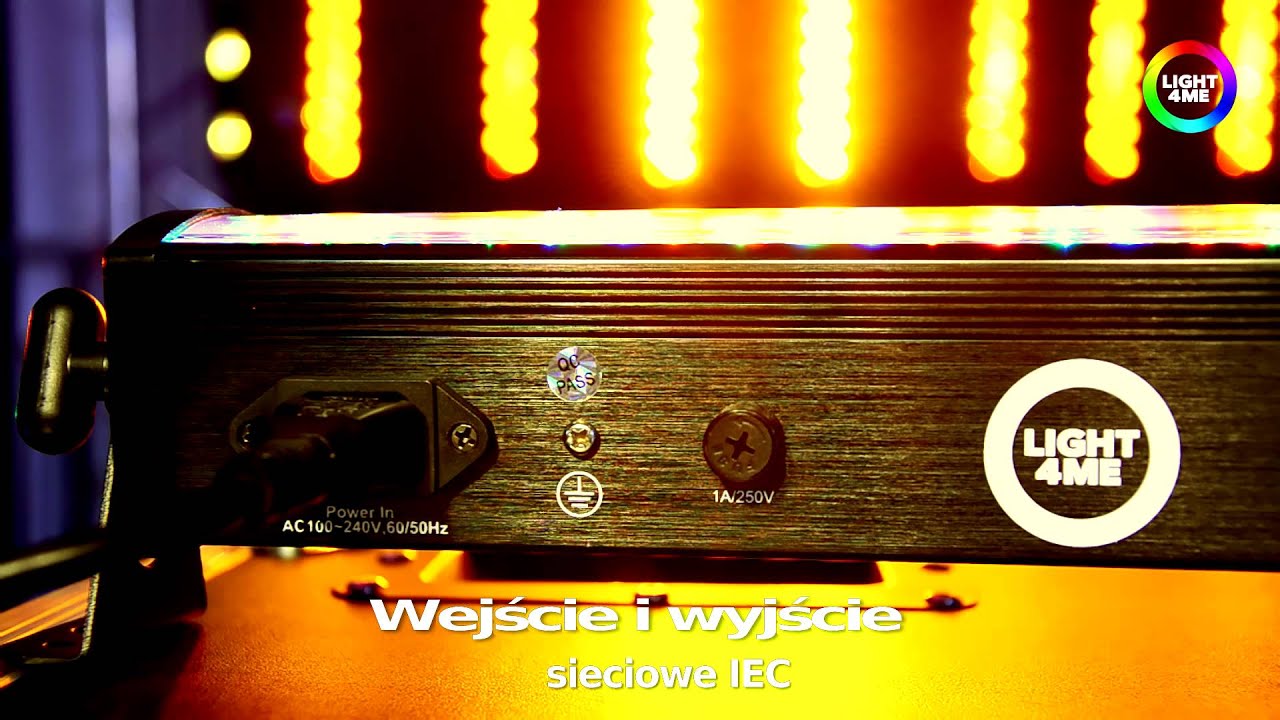 MUSICEXPRESS - LIGHT4ME MEGA LIGHT BAR LED 8 RGBA 240 IR LISTWA