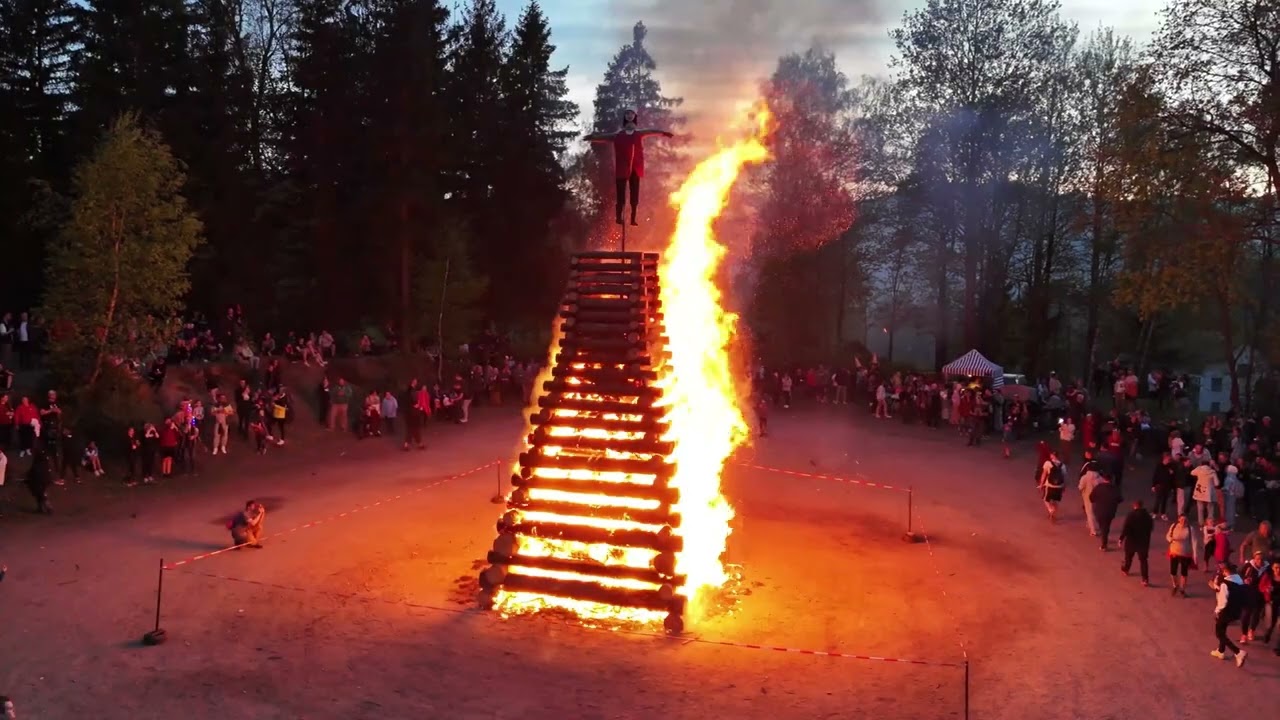 Pálení čarodějnic 2024 Tanvald ,4K ,Dji4 mini Pro