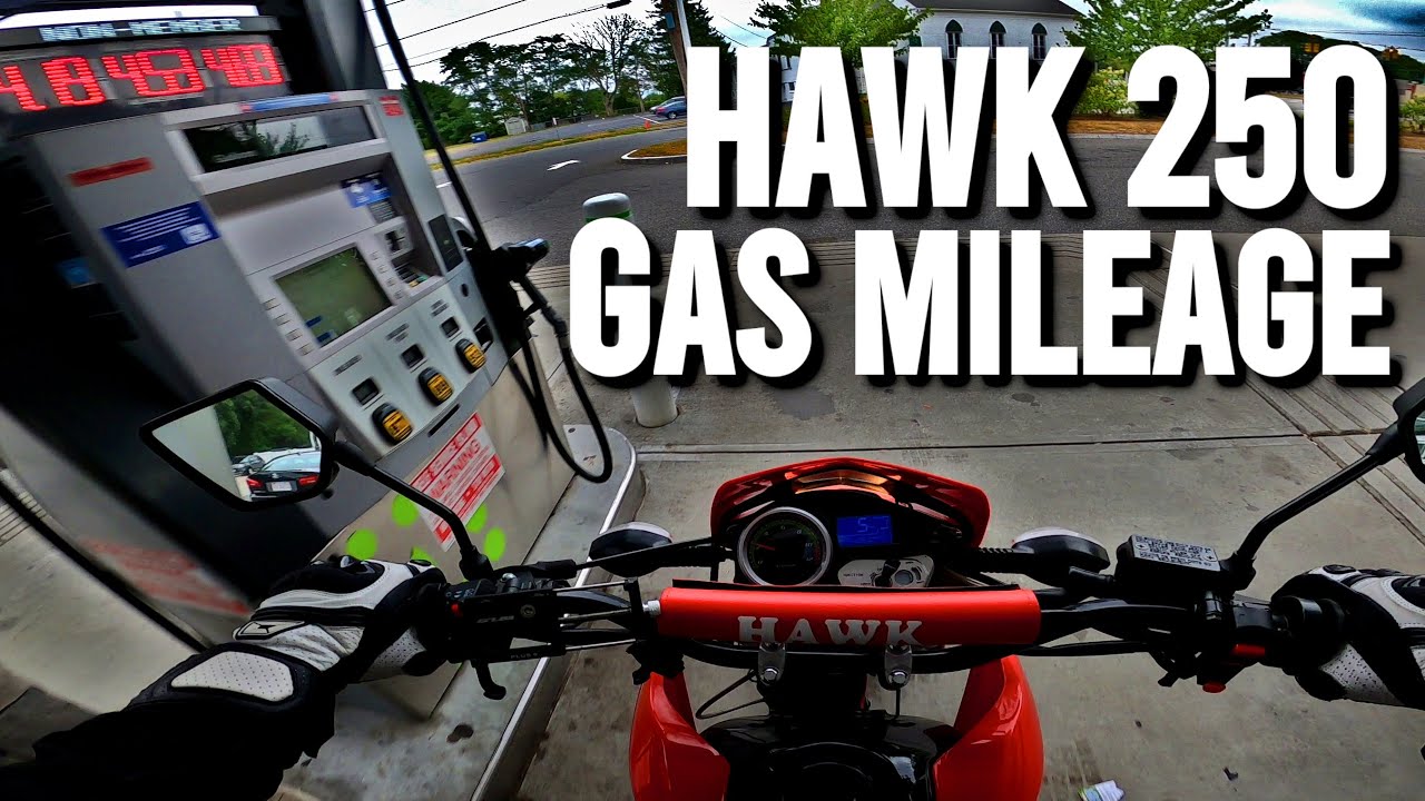 Hawk 250 Gas Mileage Test | MotoVlog
