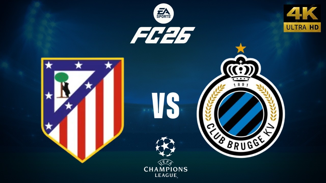 FC 26 - At.Madrid vs Club Brugge - Champions League 25/26 Full Match - PC [4K60]