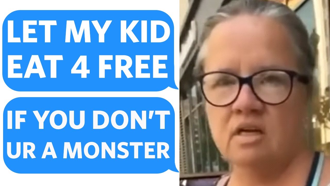 Entitled Mother DEMANDS her kid EAT FOR FREE at our STORE... calling us MONSTERS when asked to PAY
