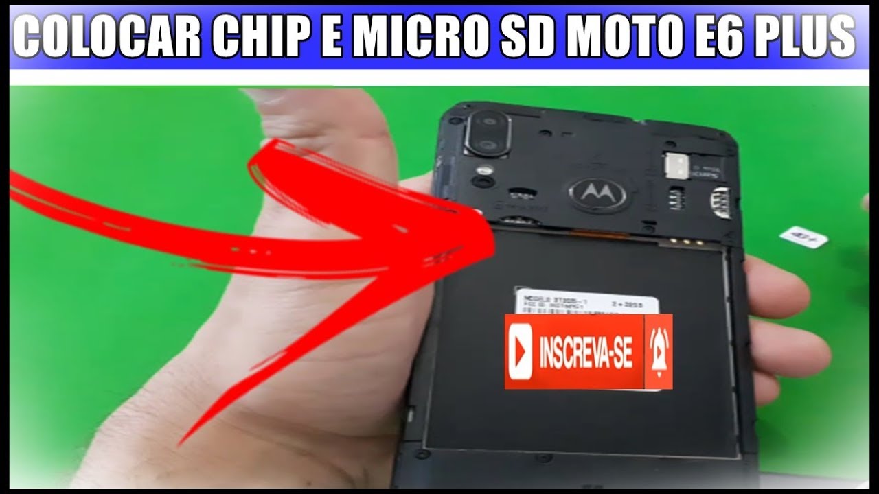 Como Colocar Os Cartões SIM e Micro SD No Celular Motorola Moto E6 Plus