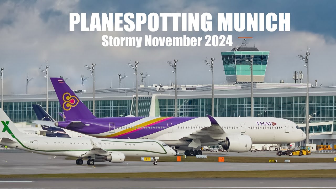 [4K] Planespotting at Munich Airport