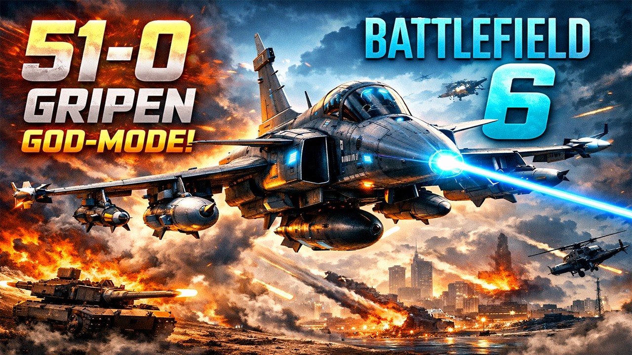 51&ndash;0 | Gripen Goes God-Mode in Battlefield 6 &ndash; 4K OVERKILL