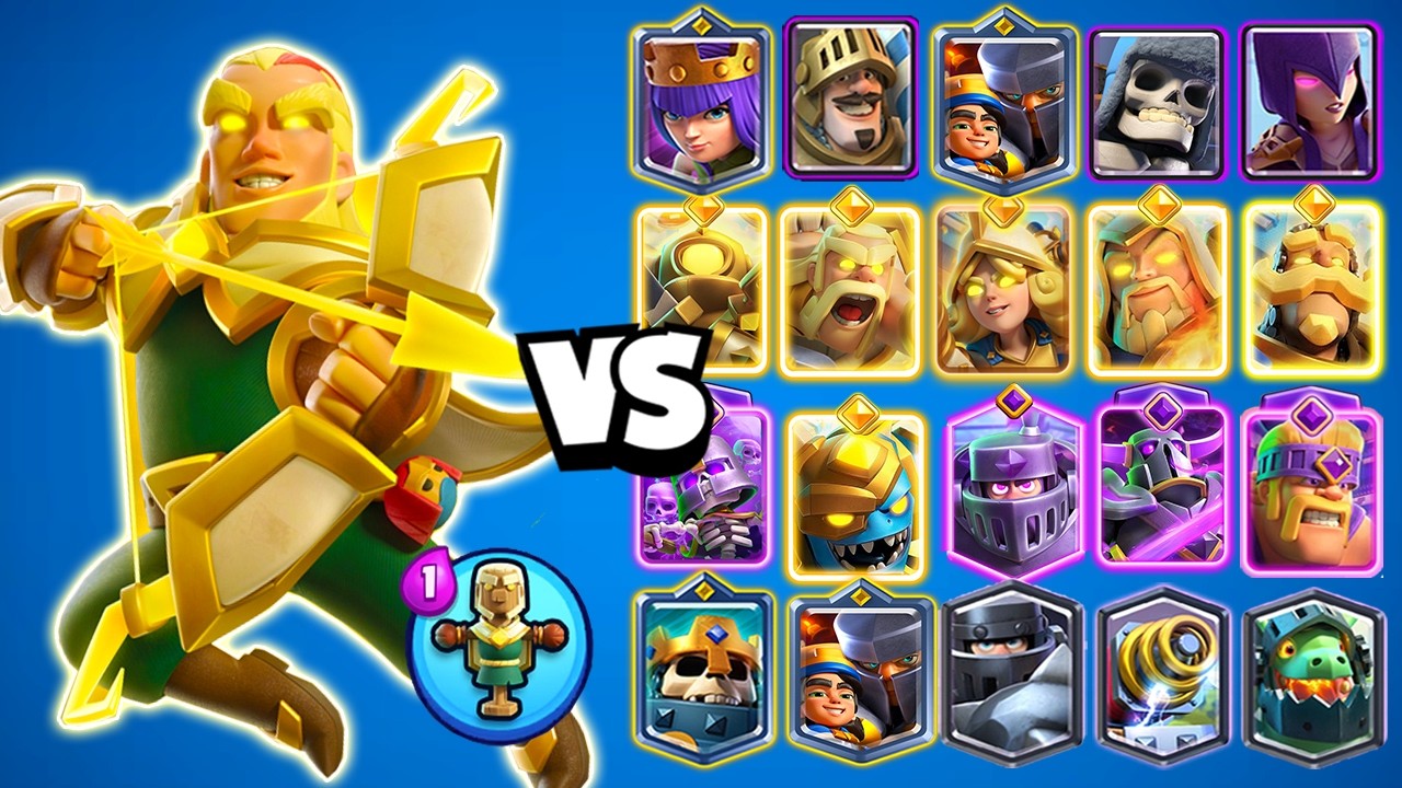 ARQUERO MAGICO HEROE vs TODAS LAS CARTAS | Clash Royale