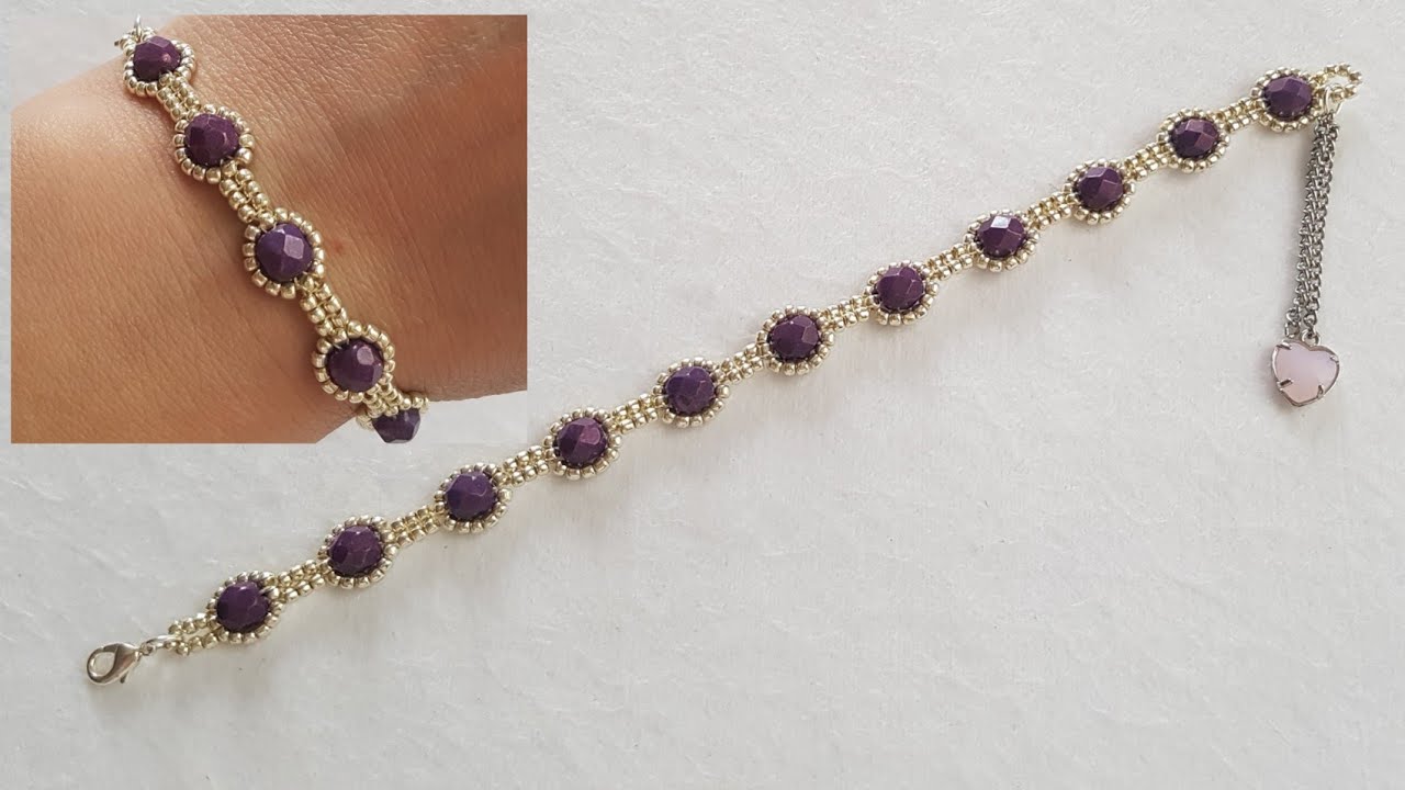 Simple and elegant bracelet/Beaded bracelet tutorial/How to make easy jewelry/Diy Beading