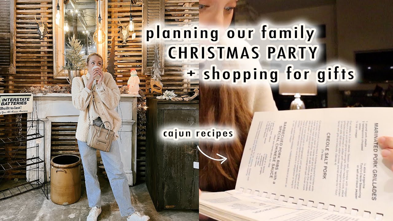planning our family CHRISTMAS PARTY + shopping for gifts | VLOGMAS Day 20