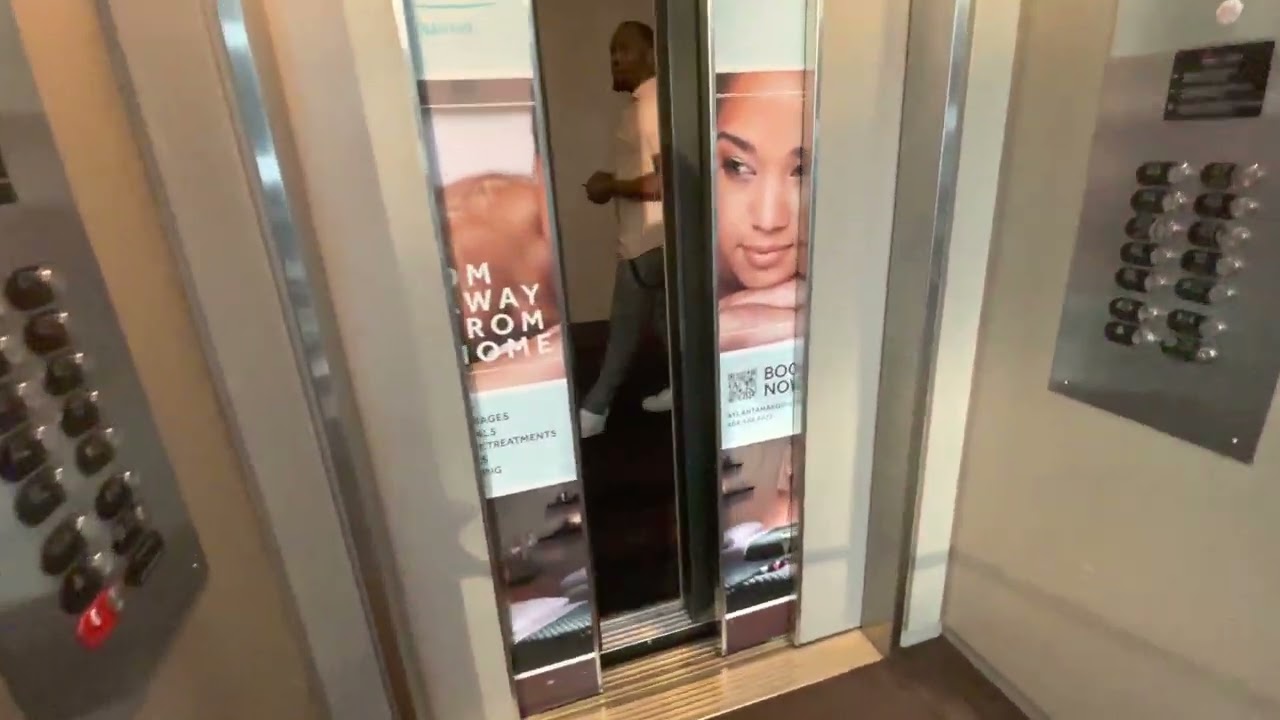 AMAZING Glass Otis Traction Elevators @Marriott Marquis Atlanta, GA